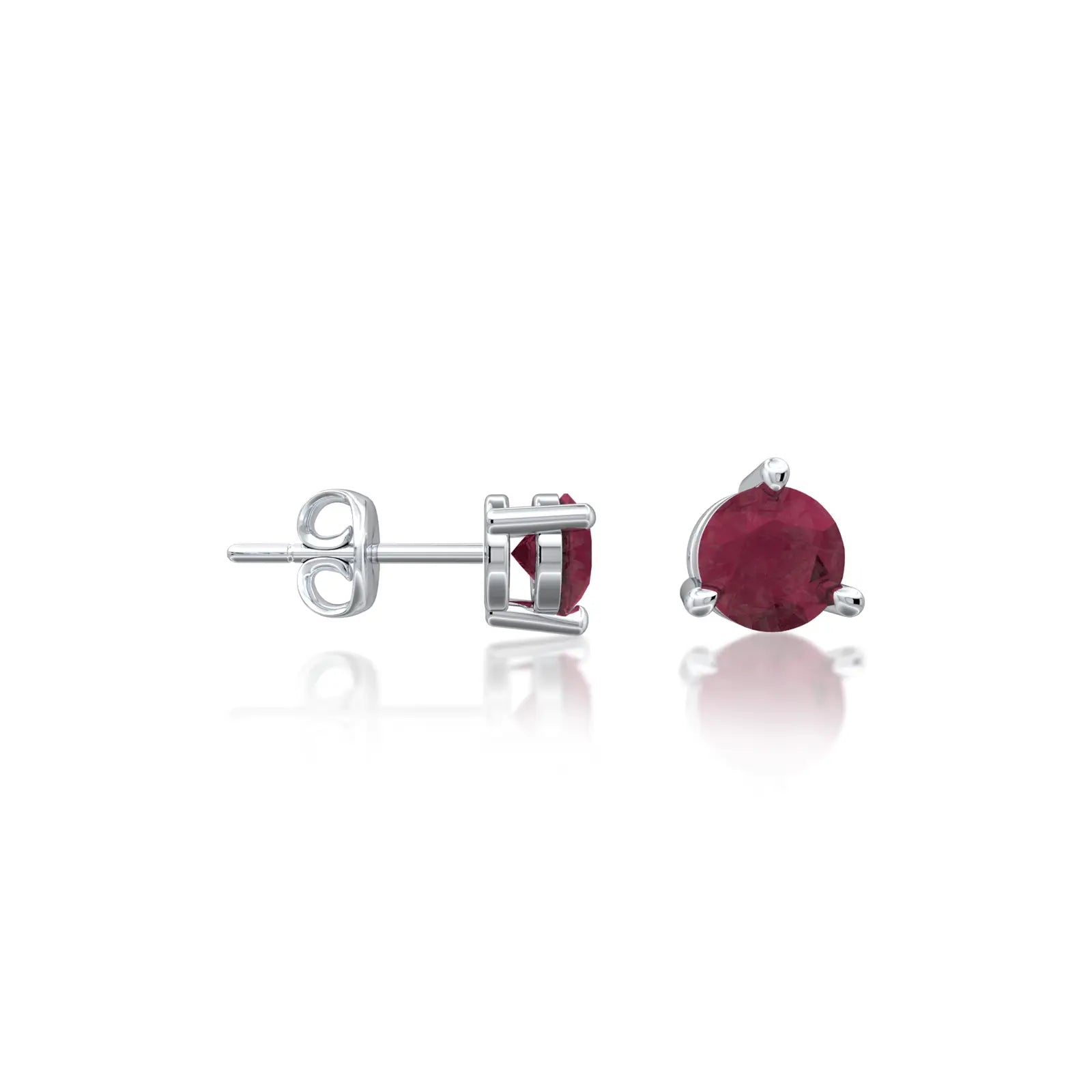 January Birthstone Garnet Earrings for office and daily wear