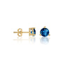 Fortune september birthstone london blue topaz earrings