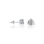 Stylish april birthstone white topaz earrings for office wear