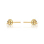 Fortune april birthstone white topaz earrings for office wear