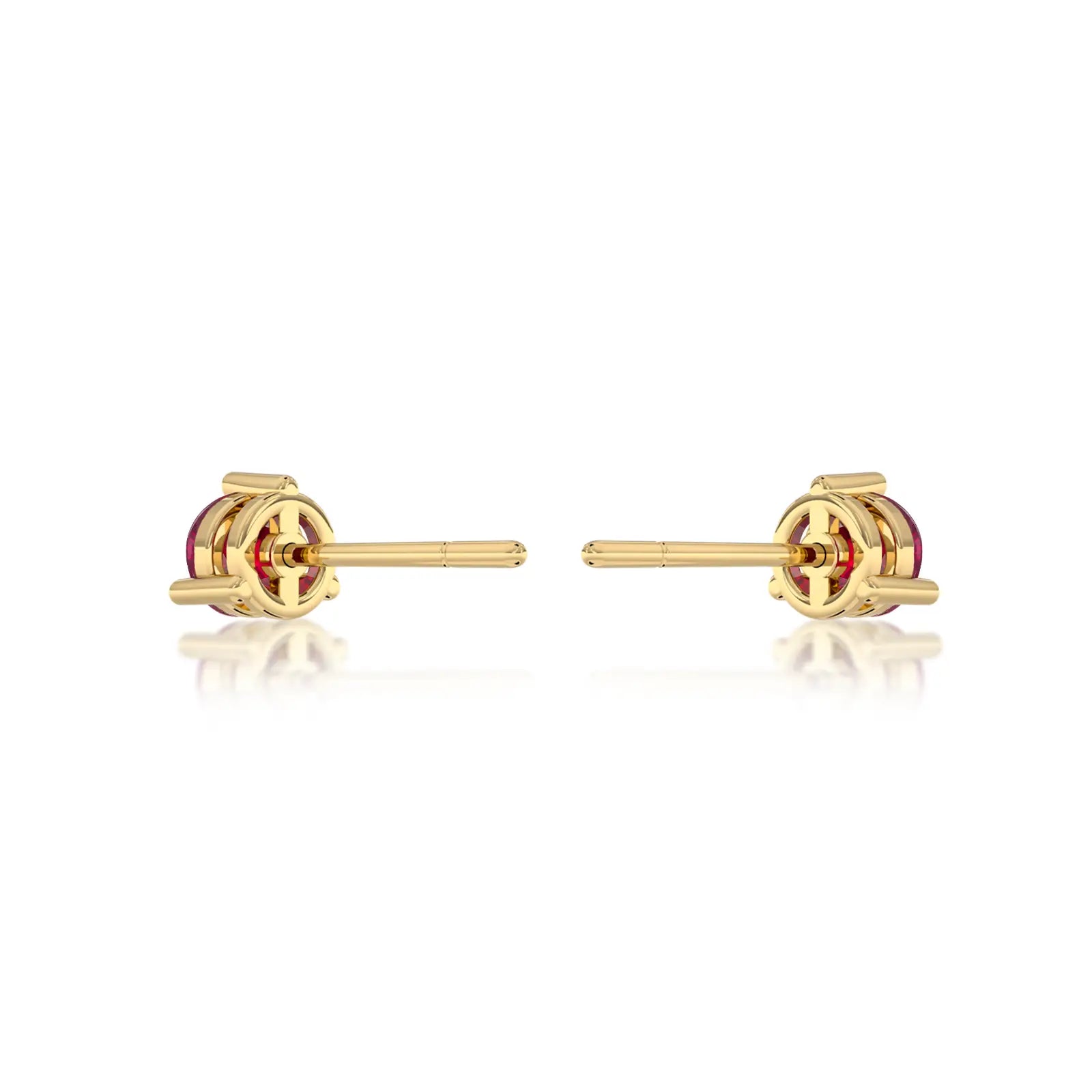 July Birthstone Opaque Ruby Earrings for women