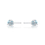 White gold march birthstones swiss blue topaz earrings for women