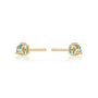 Trendy march birthstones swiss blue topaz earrings
