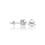 White gold trendy june birthstone mother of pearl earrings