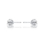 White gold june birthstone mother of pearl earrings