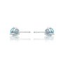 White gold december birthstone turquoise earrings foe office wear