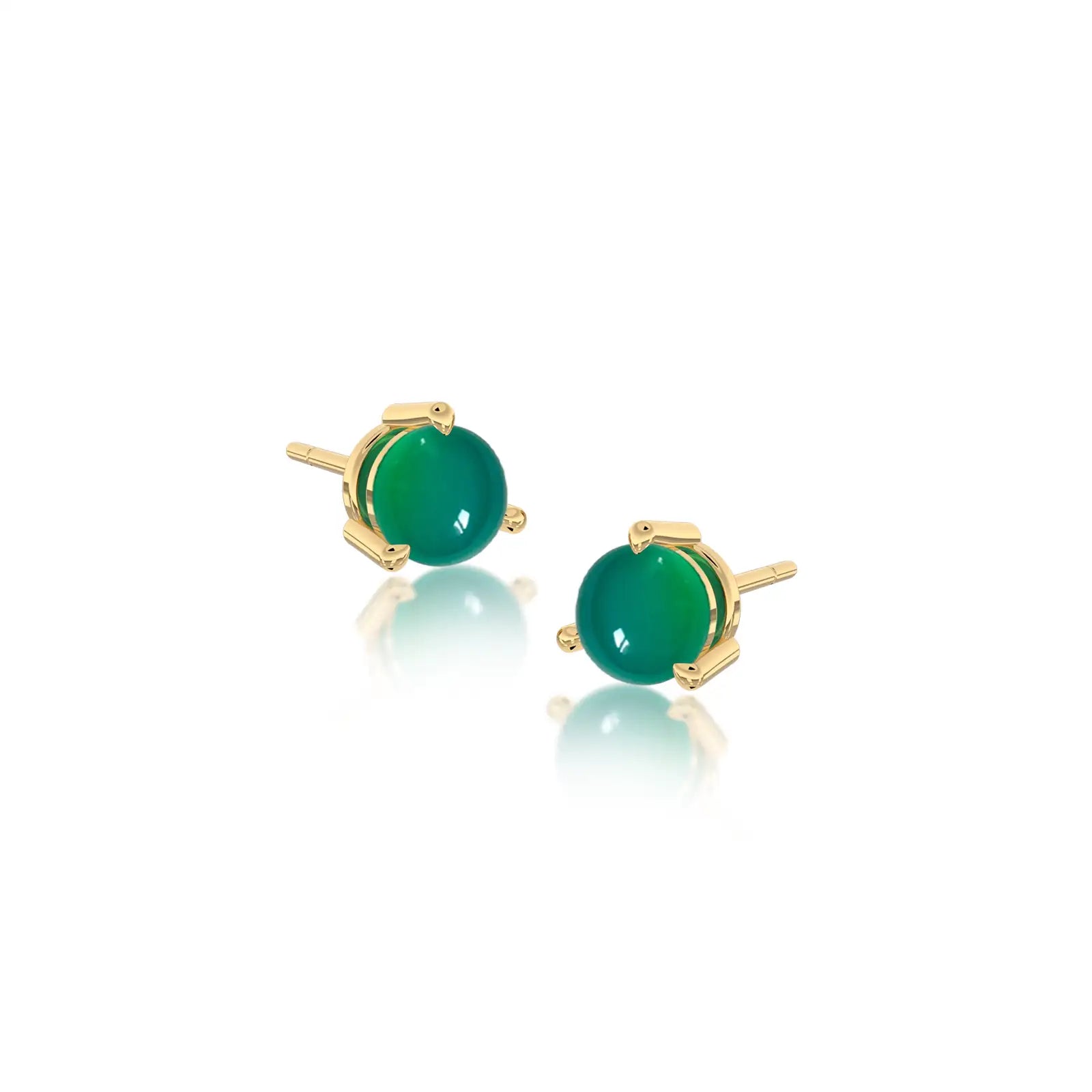May birthstone green agate earrings