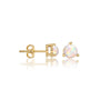 Fortune october birthstone opal earrings