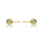 May birthstone green agate earrings for women