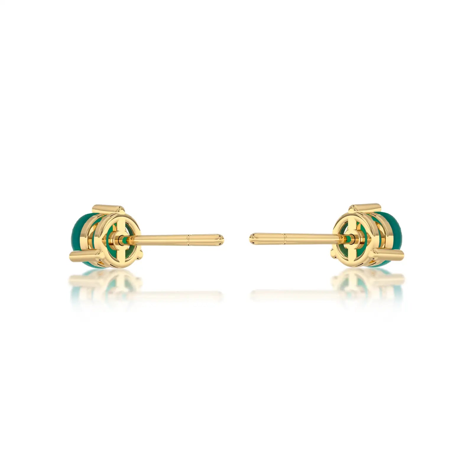 May birthstone green agate earrings for women