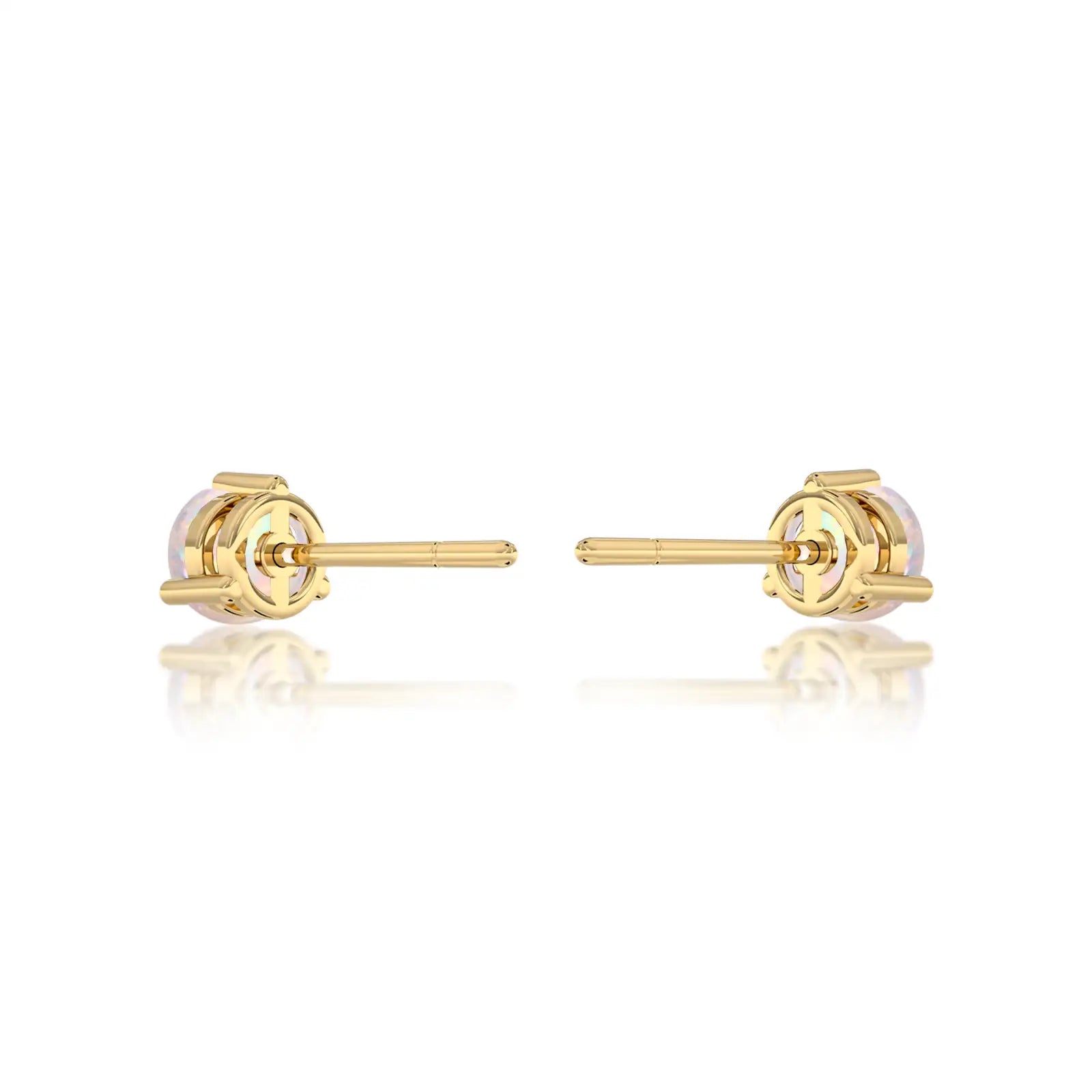 Trendy october birthstone opal earrings