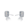 Fortune october birthstone opal earrings with diamonds for women