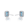 Fortune white gold march birthstone swiss blue topaz earrings with diamonds 