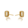 Trendy april birthstone white topaz earrings with diamonds