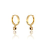 Fortune february birthstone hoops with amethyst drops