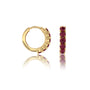 Yellow gold january birthstone garnet hoop earrings_10_mm
