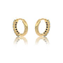 Fortune september birthstone london blue topaz hoop earrings