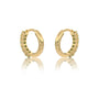 Fortune august birthstone peridot hoop earrings