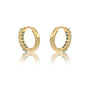 Unique decemeber birthstone turquoise hoop earrings