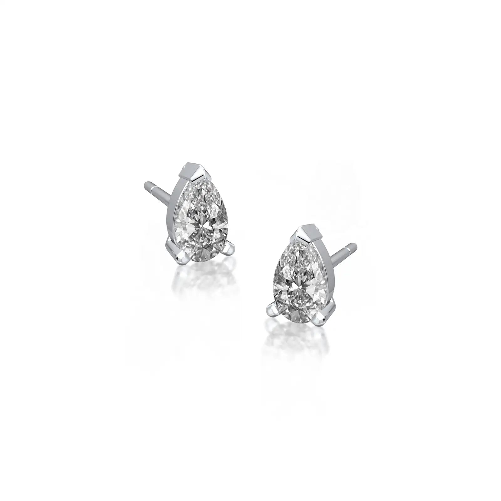 Shop the Lian 涟 Pear Cut Diamond Stud Earrings,the perfect gift for women who love timeless elegance.