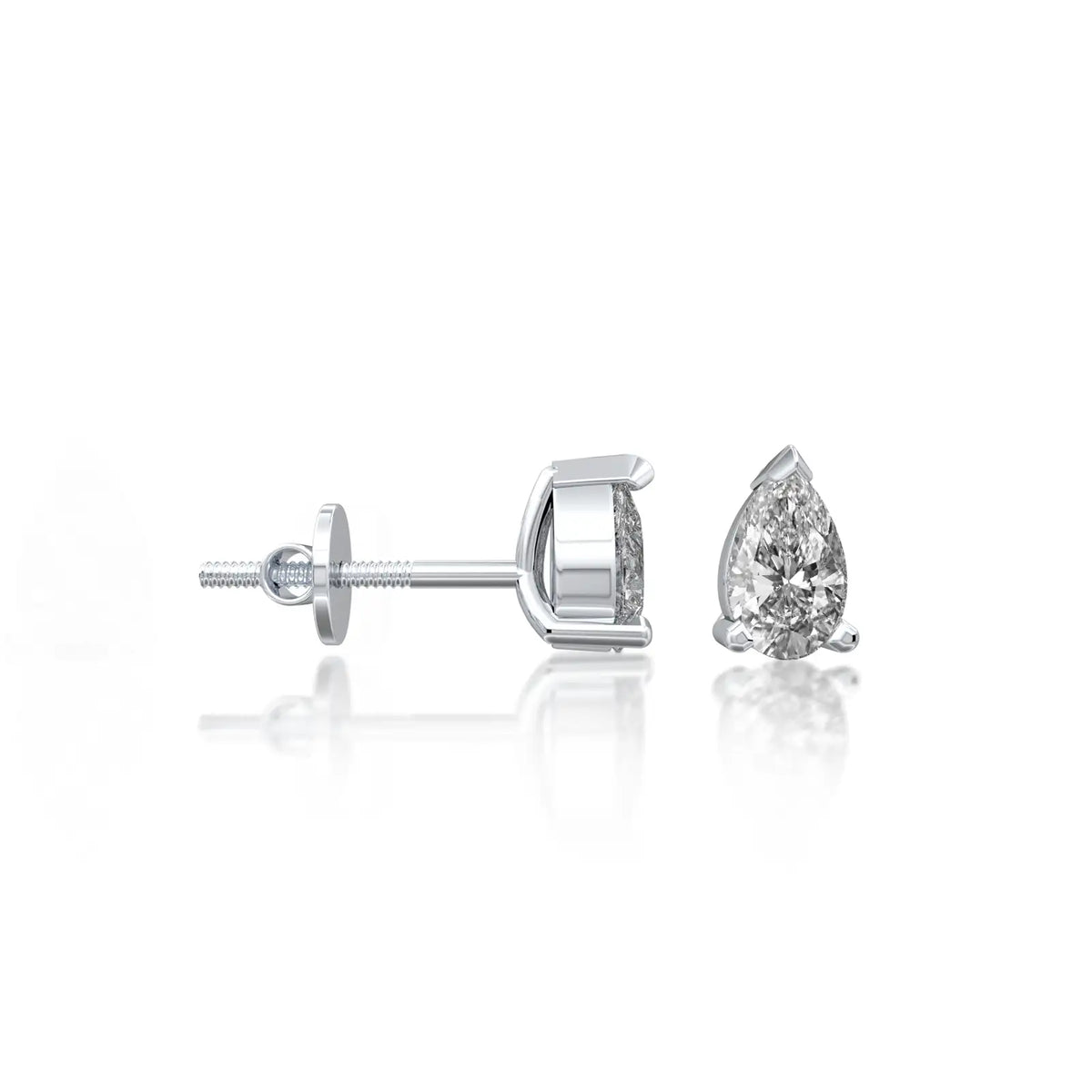 Lian 涟 diamond stud earrings, a graceful choice for women seeking fine jewelry that lasts a lifetime.