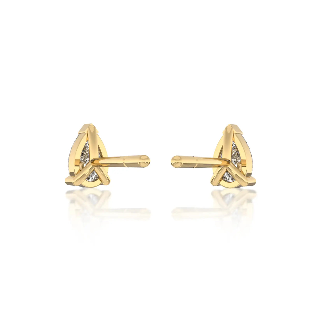 Shine with confidence and let the Lian 涟 Pear Cut Diamond Stud Earrings tell your story