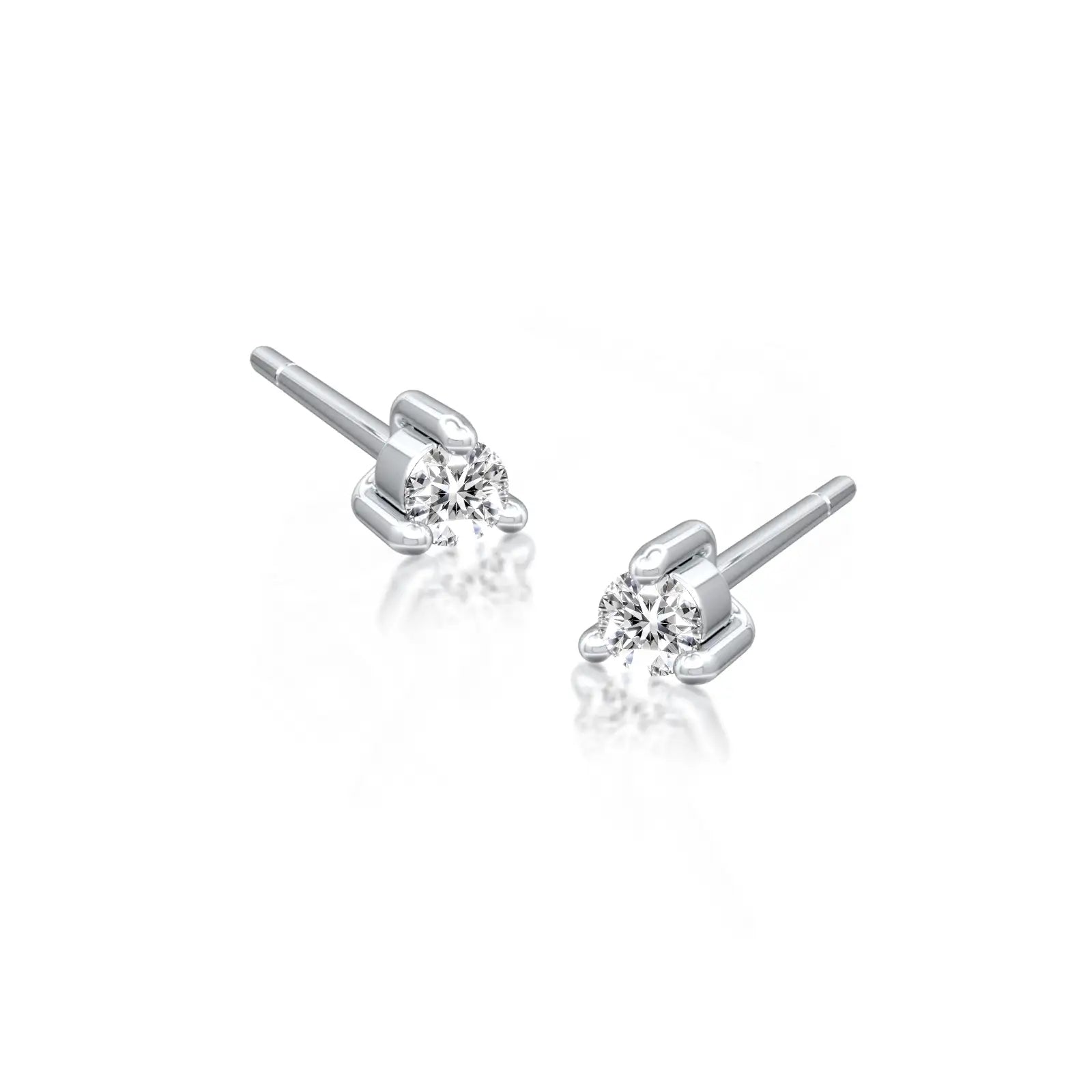 Rui 芮 Round Solitaire Martini Stud Earrings a beautiful choice for elegant daily wear.