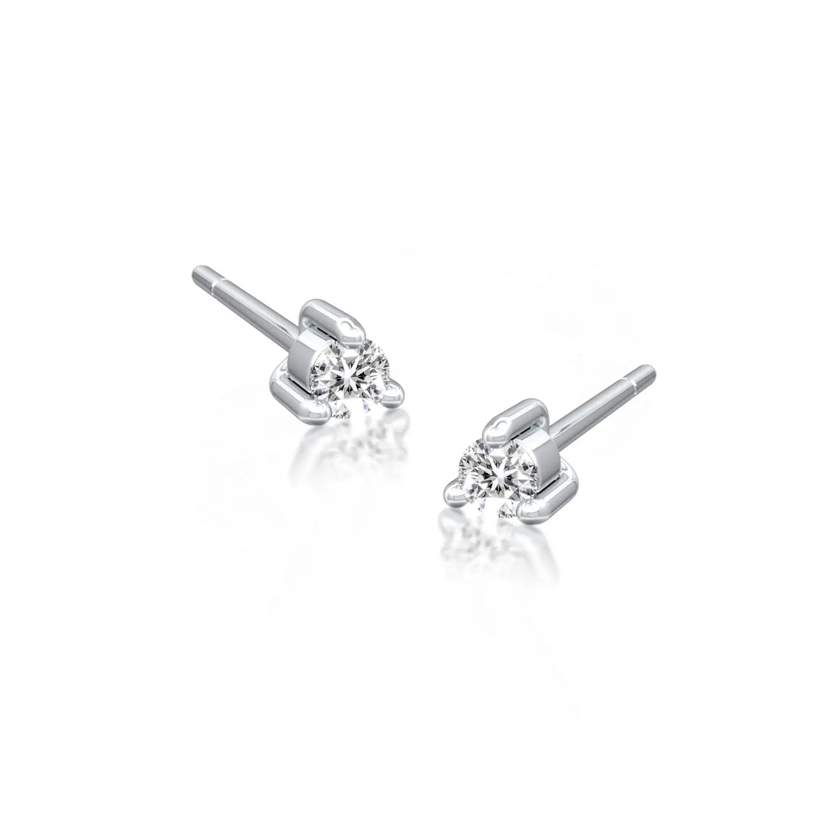 Rui 芮 Round Solitaire Martini Stud Earrings a beautiful choice for elegant daily wear.