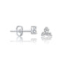 Fortune Jewelry's San 三 stud earrings feature a secure push back closure for everyday comfort.