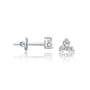 Beautiful and delicate, the San 三 diamond blossom studs are designed for effortless daily elegance.