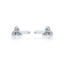Fortune Jewelry presents the San 三 diamond blossom studs beautifully crafted for daily luxury.