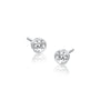 Yuan 圆 Diamond Bezel Solitaire Stud Earrings  a beautiful choice for elegant daily wear.