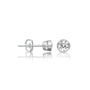 Fortune Jewelry's Yuan 圆 stud earrings feature a secure push back closure for everyday comfort.