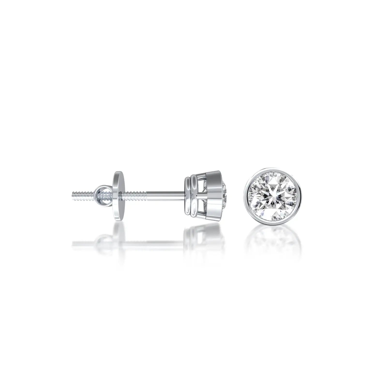 Beautiful and refined, the Yuan 圆 bezel studs are perfect for trendy office wear.