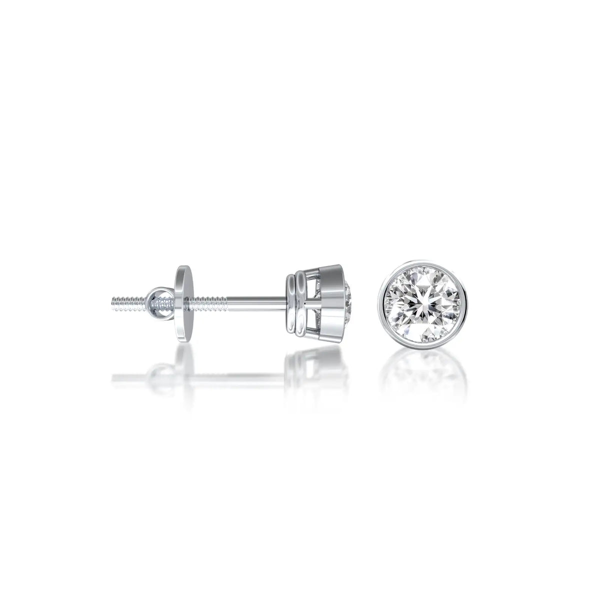 Beautiful and refined, the Yuan 圆 bezel studs are perfect for trendy office wear.