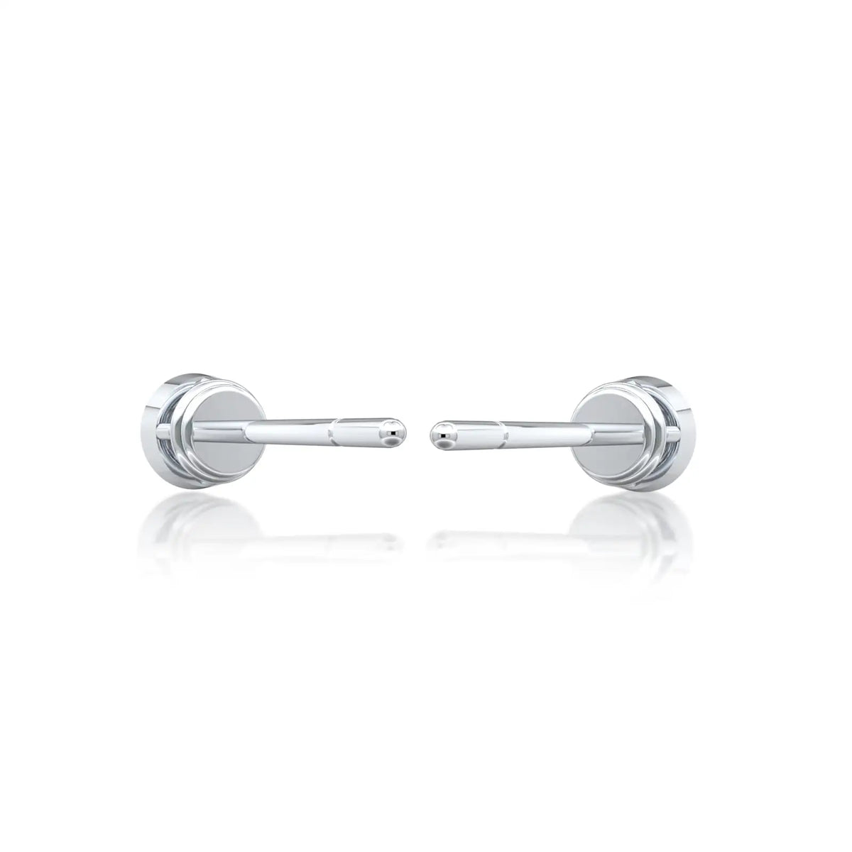 Fortune Jewelry presents the Yuan 圆 bezel diamond studs fit for a modern-day queen.