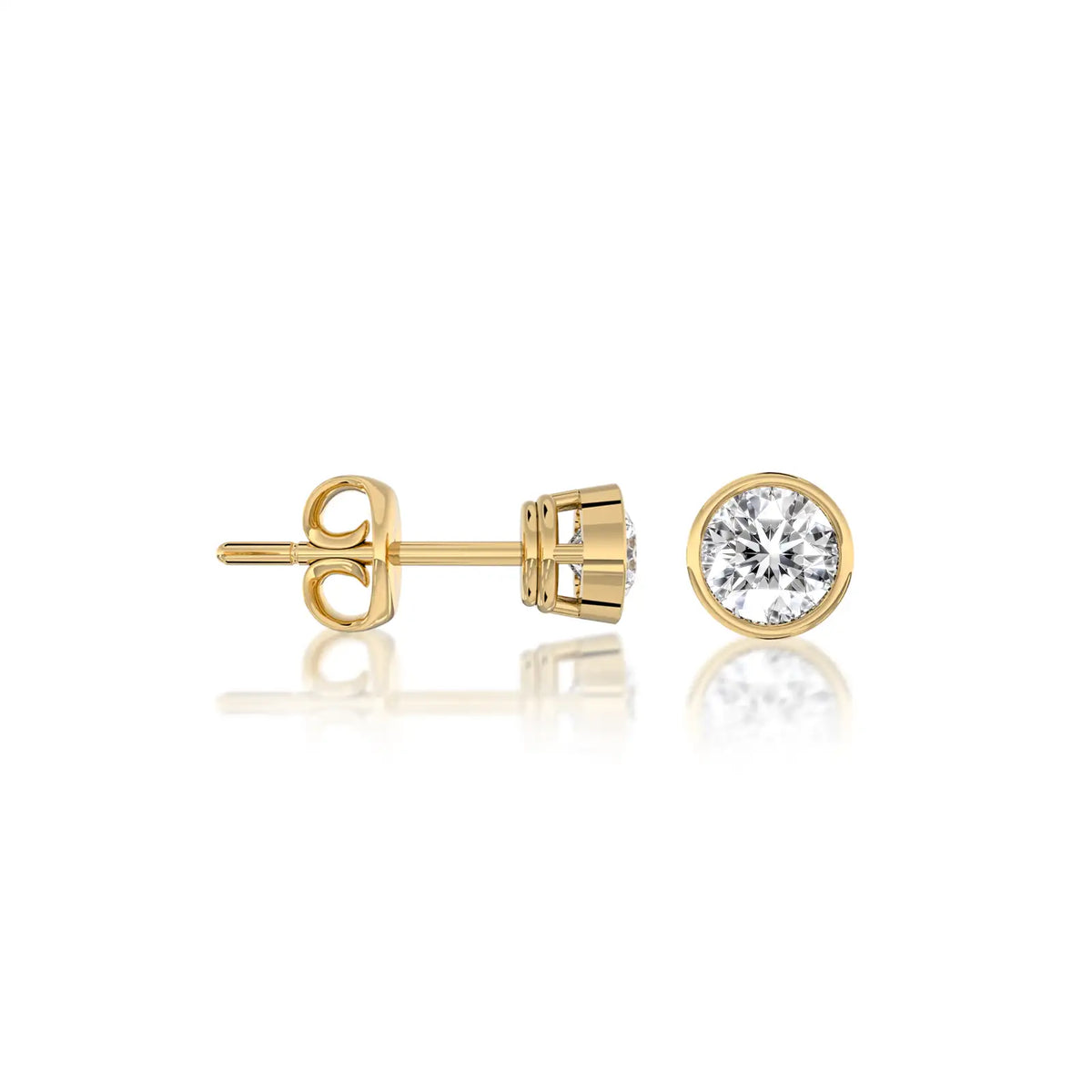 Fortune Jewelry's Yuan 圆 earrings come with a secure screw back, perfect for long, beautiful days.