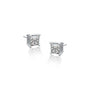 Fortune Jewellery Stylish Princess Cut Diamond Studs for Daily Wear
