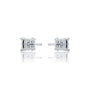 Bold princess cut diamond stud earrings for confident everyday style by Fortune Jewellery