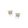Elegant diamond solitaire stud earrings ideal for office wear by Fortune Jewellery