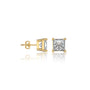 Fang Solitaire Diamond Studs,Queen's elegant stud earrings for daily wear by Fortune Jewellery
