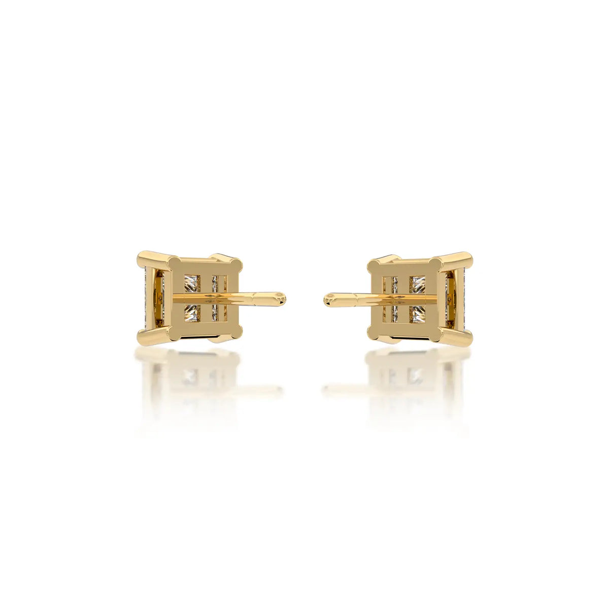 Diamond Solitaire Studs,Charming everyday office sparkle by Fortune Jewellery