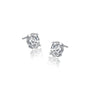 Oval Diamond Solitaire Stud Earrings for daily wear by Fortune Jewellery