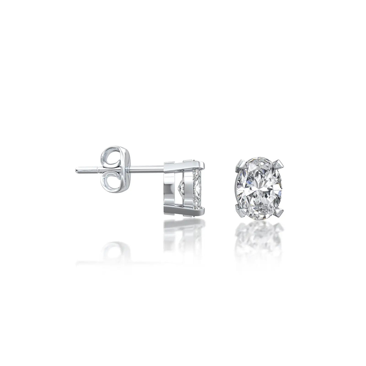 Beautiful Dan Diamond Solitaire Stud Earrings for everyday wear by Fortune Jewellery