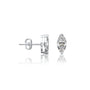 Xian Marquise Diamond Studs with Push Back Screw-Secure sparkle for daily elegance by Fortune Jewellery