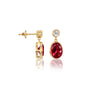 Hong Bezel Ruby Drops-Graceful glow, queen-level charm by Fortune Jewellery