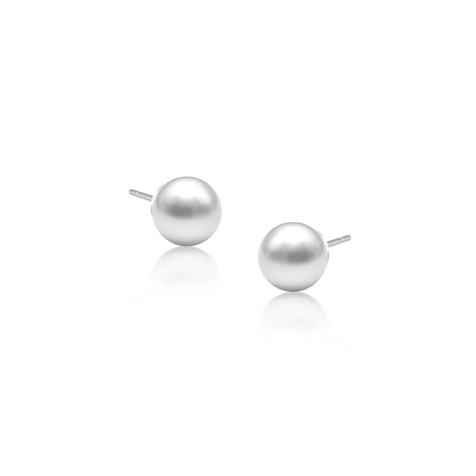 Zhen Pearl Solitaire Stud Earrings-Elegant sparkle for daily wear by Fortune Jewellery