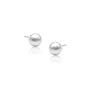 Zhen Pearl Solitaire Stud Earrings-Elegant sparkle for daily wear by Fortune Jewellery