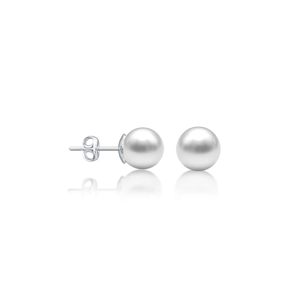 Zhen Pearl Stud Earrings-Graceful glow for office wear by Fortune Jewellery