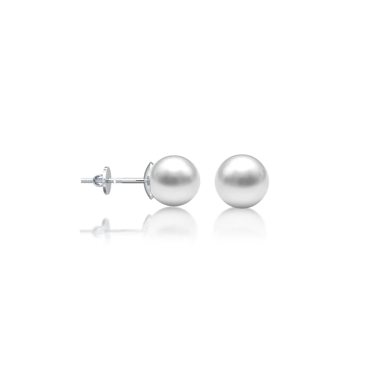 Zhen Pearl Solitaire Earrings-Bold simplicity for confident women by Fortune Jewellery